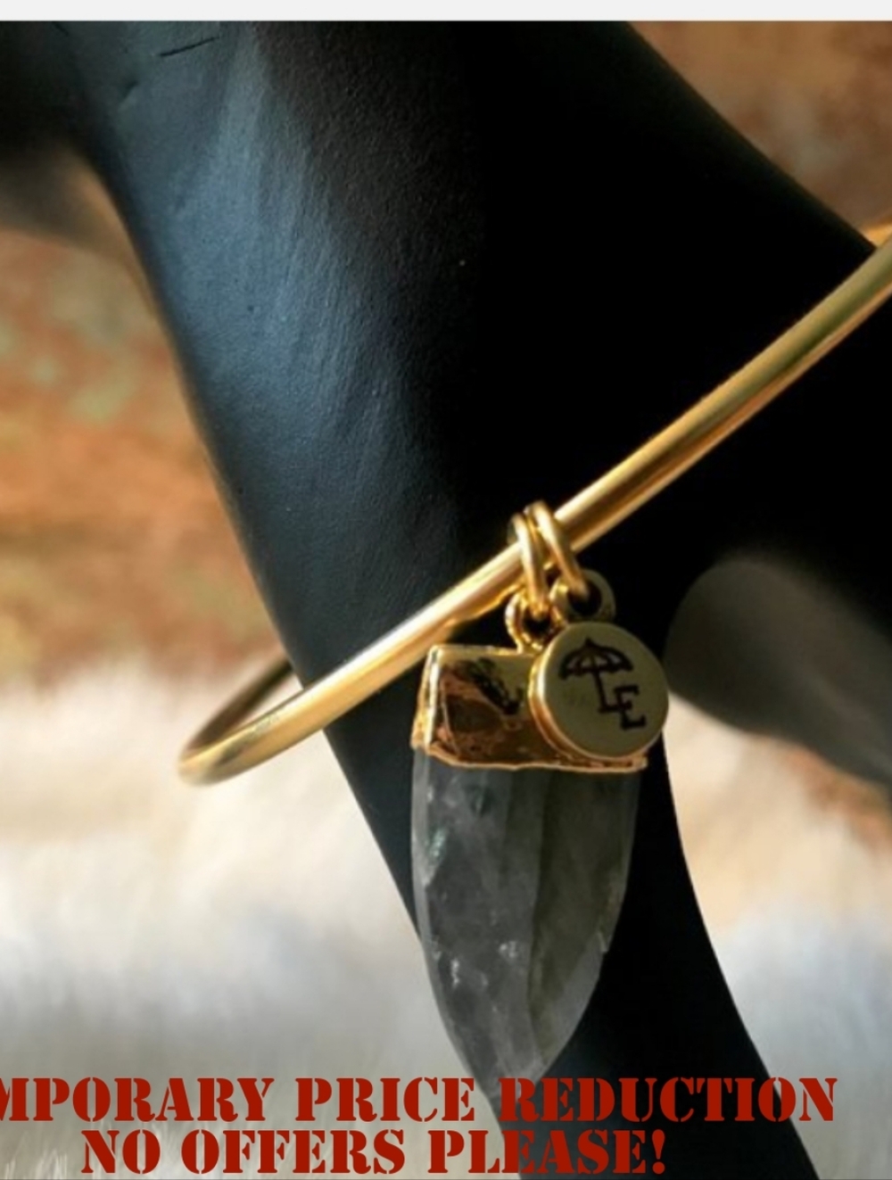 LENNY & EVA BANGLE BRACELET QUARTZ NWT
